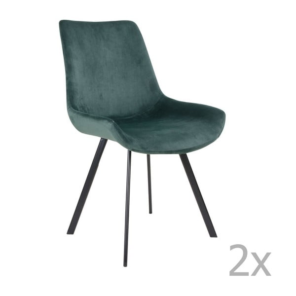 Комплект от 2 зелени трапезни стола Drammen - House Nordic