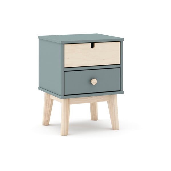 Детско нощно шкафче сиво-зелено Estefania – Marckeric-image-3