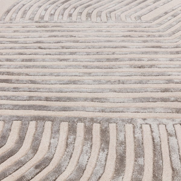 Кремав ръчно изработен килим със смес от вълна 160x230 cm Matrix – Asiatic Carpets-image-3