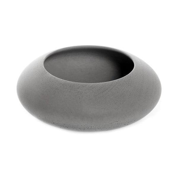 Šedá betonová miska Iris Hantwerk, Ø13.5 cm