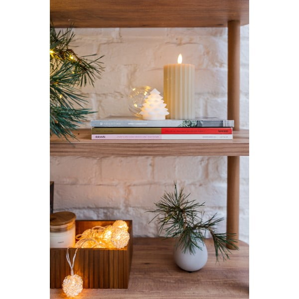 Бяла коледна светлинна украса 4 бр. ø 6,5 cm Carla – Sirius-image-3