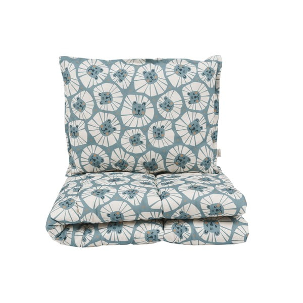 Комплект за детско легло Blue Denim Lions - Malomi Kids-image-2