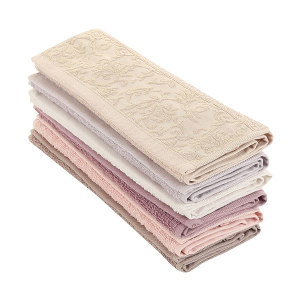 Sada 6 ručníků z bavlny Burumcuk, 30 x 50 cm