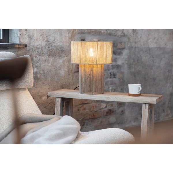 Настолна лампа в естествен цвят  с абажур от юта (височина 38 cm) Soga – Markslöjd-image-4