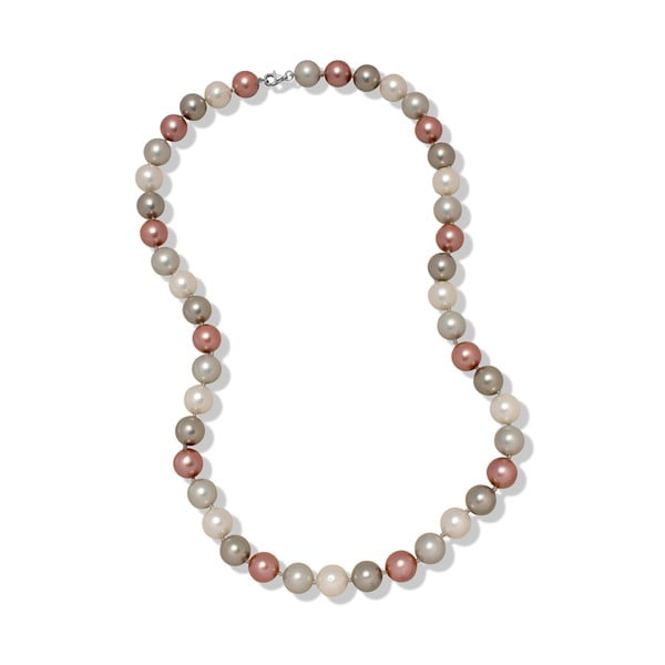 Růžovošedý perlový náhrdelník Nova Pearls Copenhagen Mara de Vida Only Me, 60 cm