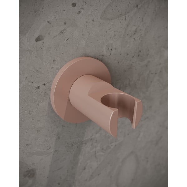 Светлорозов метален държач за душ слушалка IdealRain – Ideal Standard-image-1