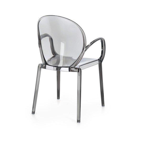 Сив пластмасов градински стол Camilla – Bizzotto-image-4