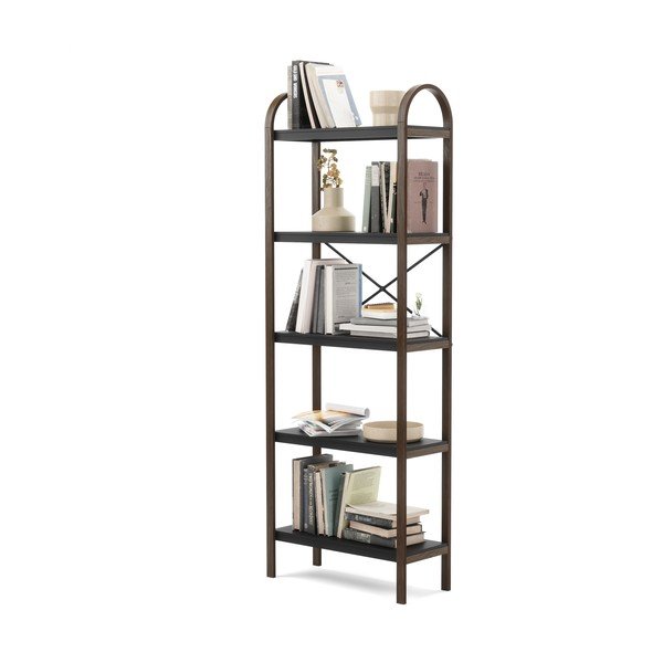 Черен естествен рафт от орех 61x170 cm Bellwood - Umbra-image-4