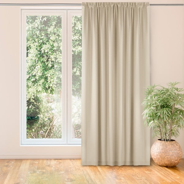 Завеса в кремав цвят 220x245 cm Carmena - Homede-image-1