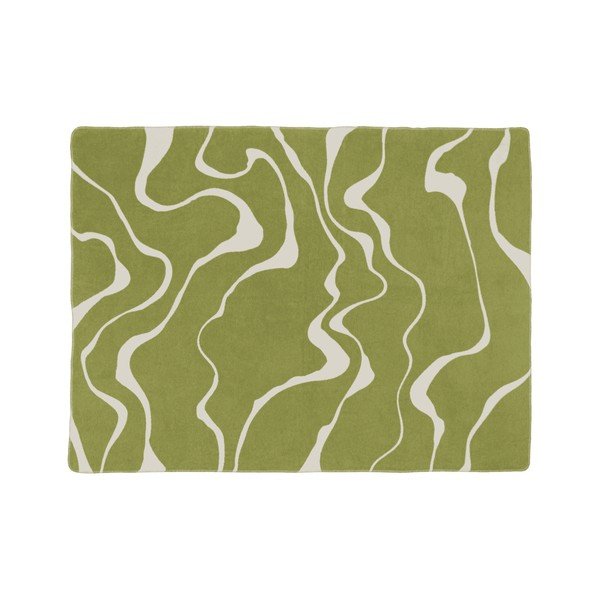 Зелено/кремаво одеяло 150x200 cm Felu – noo.ma