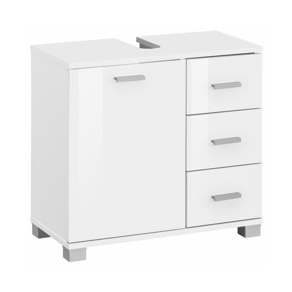 Бял дървен шкаф под мивката Rhonda - Støraa-image-1