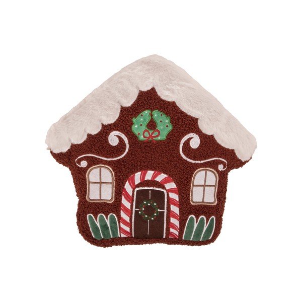 Декоративна възглавница с коледен мотив от букле 38x35 cm House – Tiseco Home Studio