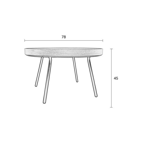 Кръгла масичка за кафе, ø 78 cm - Zuiver-image-1