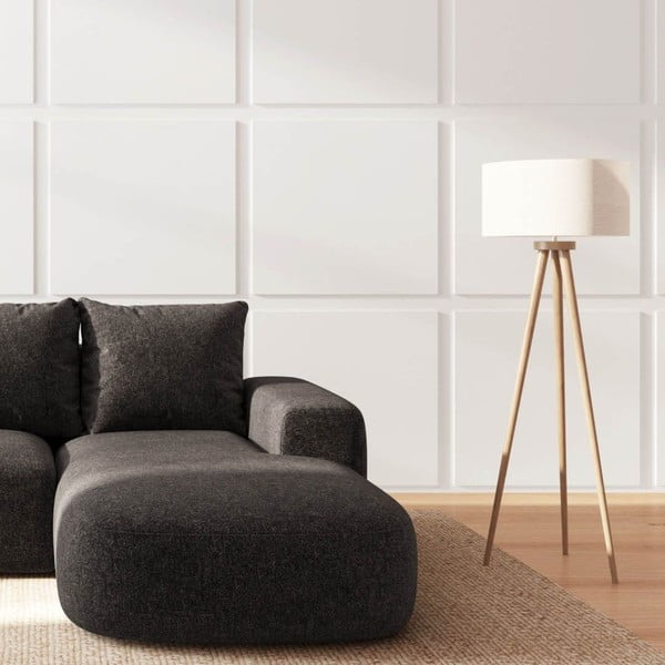 Антрацитен ъглов диван (десен ъгъл) Monce – Rodier-image-3