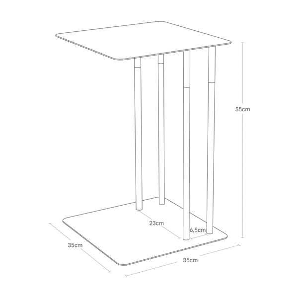 Сгъваема маса 35x35 cm Plain - YAMAZAKI-image-4