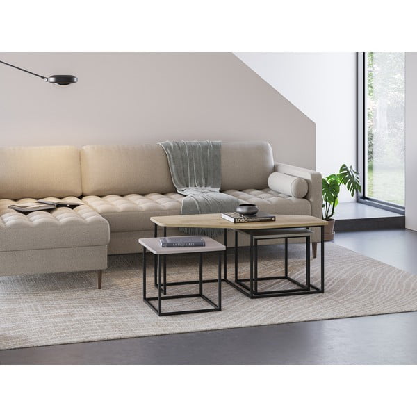 Масички за кафе в комплект от 3 бр. 60x111,5 cm Zoya – Marckeric-image-1