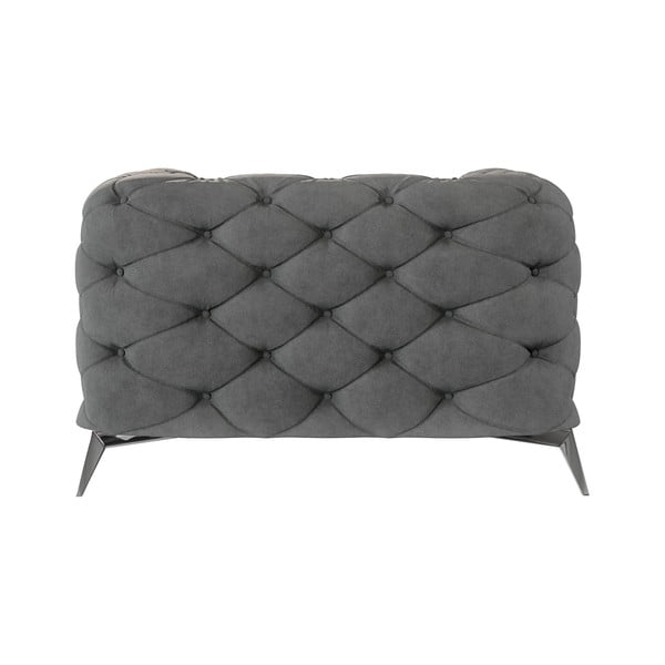 Сиво кадифено кресло Chelsea – Ropez-image-2