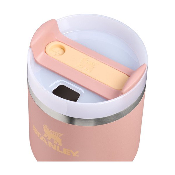 Прасковен  термос със сламка от неръждаема стомана 600 ml Quencher H2.O FlowState™ Tumble Peach Rose – Stanley-image-1