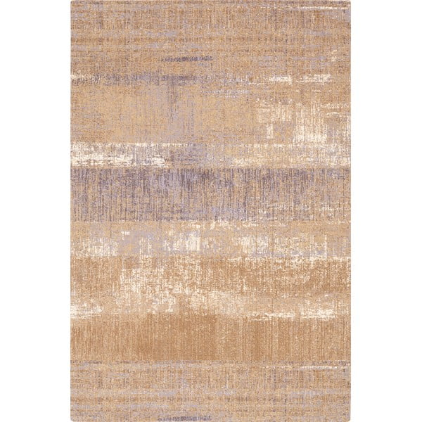 Кафяв вълнен килим 100x180 cm Layers - Agnella