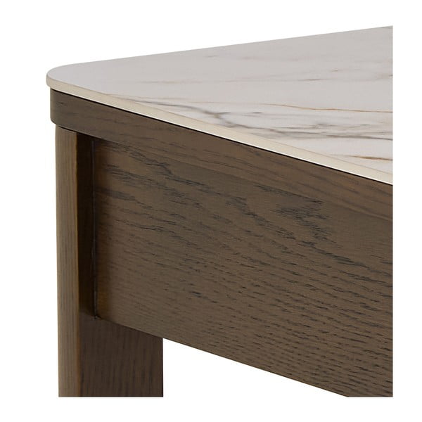 Масичка за кафе с керамичен плот в бежов и тъмнокафяв цвят 70x130 cm Southampton – Actona-image-4