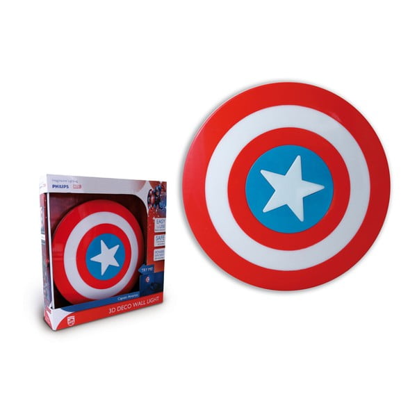 Nástěnné LED svítidlo Tnet Marvel Captain America