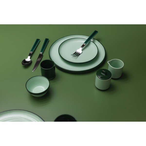 Зелена глинена чиния ø 26 cm Duo – ONA-image-1