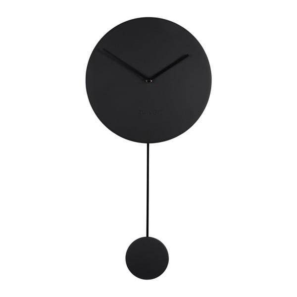 Черен стенен часовник - Zuiver