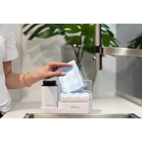 Бял комплект за миене на съдове - Vialli Design-image-1