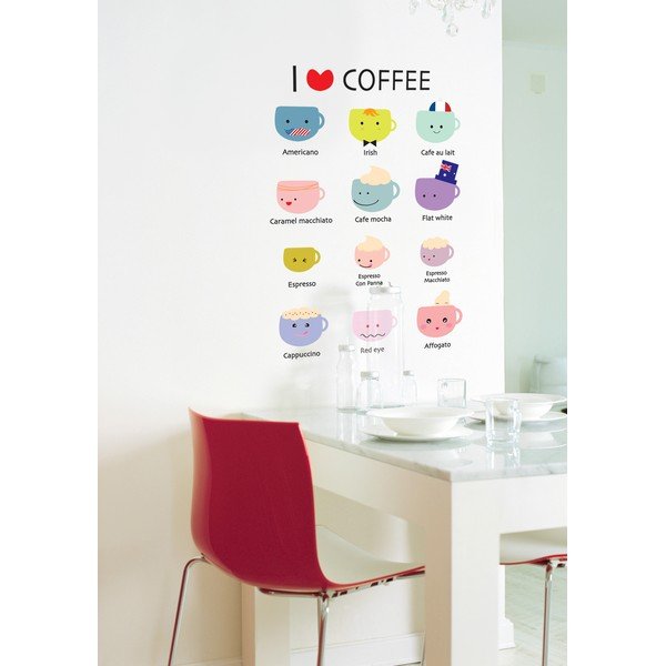 Sada samolepek AmbianceI Love Coffee-image-1