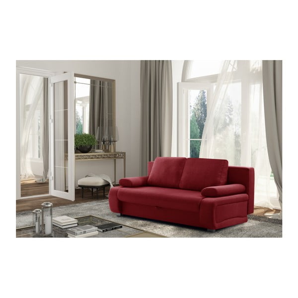 Červená rozkládací pohovka INTERIEUR DE FAMILLE PARIS Bonheur-image-4