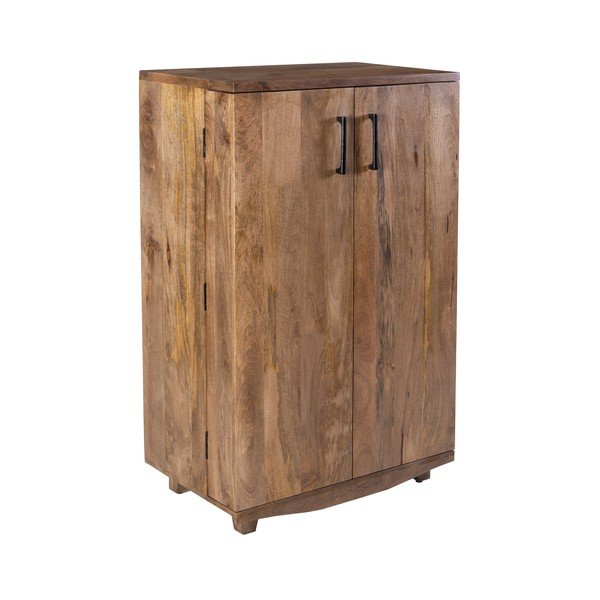 Шкаф за вино от масивно манго в естествен цвят брой бутилки 12, 74x122x46 cm Bombay – Interia Home & Living-image-2