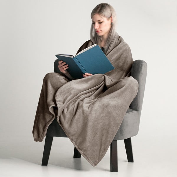 Кафяво одеяло, 150 x 200 cm Mic - DecoKing-image-1