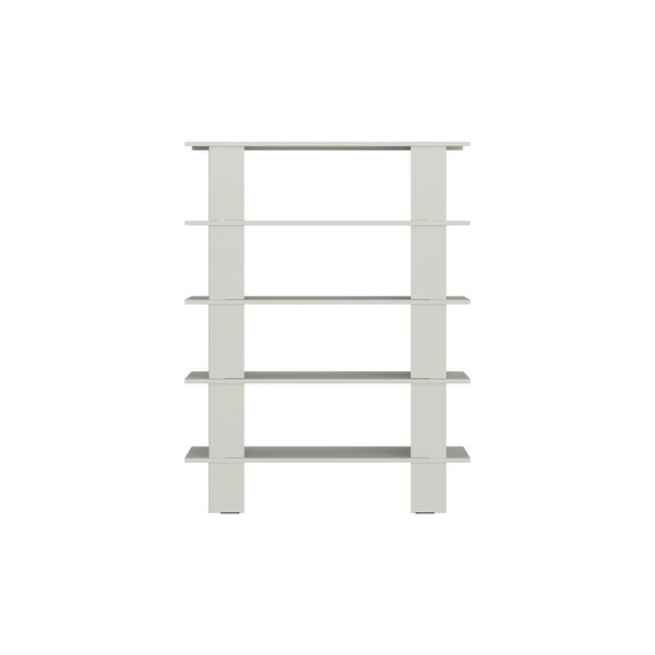 Светлосива метална библиотека 120x156x37 cm Hes – noo.ma-image-3