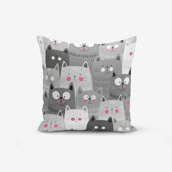 Калъфка за възглавница от памучна смес Catty, 45 x 45 cm Catcikler - Minimalist Cushion Covers