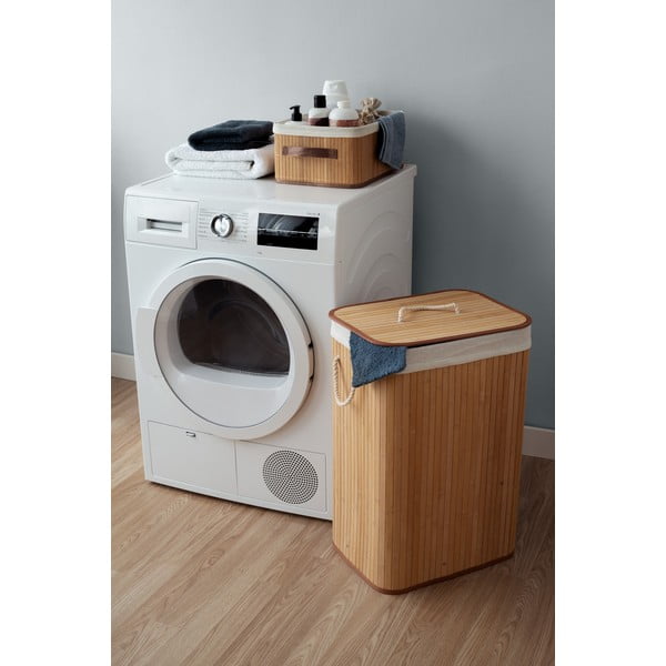 Кафява бамбукова кошница за съхранение Carossa - Compactor-image-2