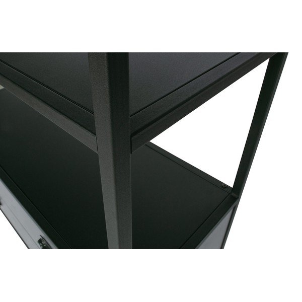 Черен рафт с две чекмеджета Derby - WOOOD-image-1