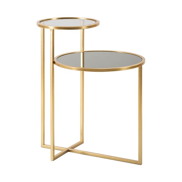 Кръгла масичка за кафе в златисто 40x50 cm - Mauro Ferretti-image-2