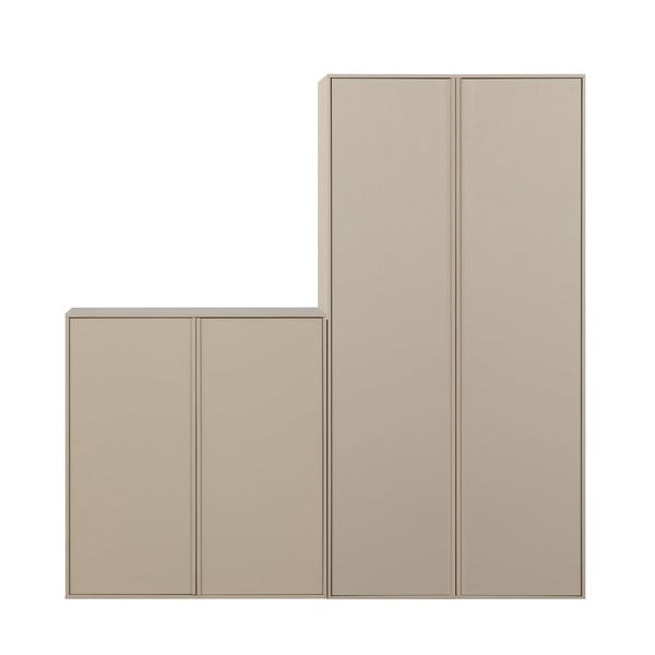 Кремав модулен гардероб от борова дървесина 200x220 cm Daily – vtwonen