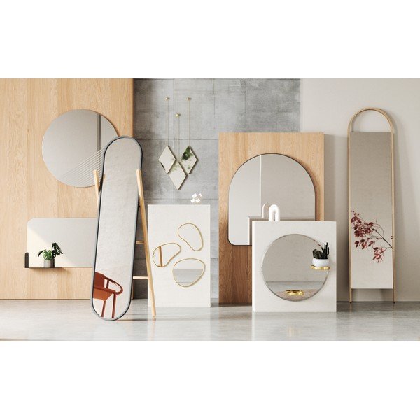 Подово огледало с дървена рамка 45x196 cm Bellwood - Umbra-image-4