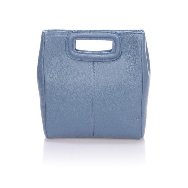 Světle modrá kožená kabelka Markese Cara-image-1
