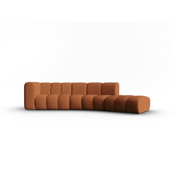 Ъглов диван в меден цвят (десен ъгъл) Lupine - Micadoni Home