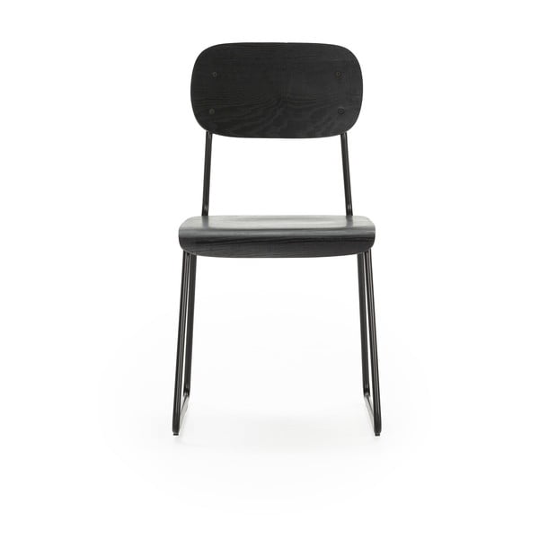 Черни трапезни столове в комплект от 2 бр. Aira – Marckeric-image-2