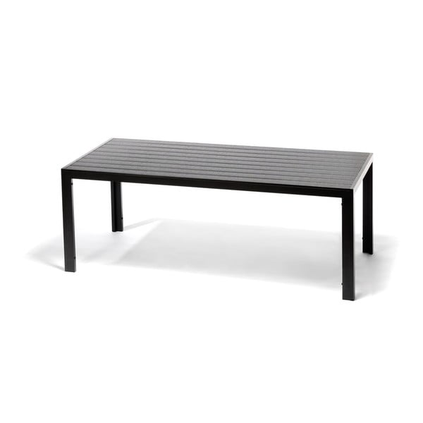 Градински комплект за хранене за 6 души със сив стол Joanna и маса Viking, 90 x 205 cm Viking & Joanna - Bonami Selection-image-3