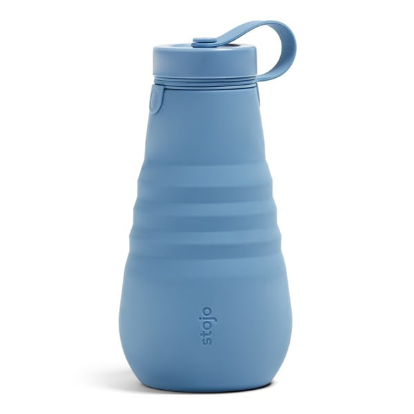 Синя сгъваема бутилка Бутилка от стомана, 590 ml Soho - Stojo
