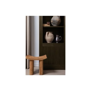 Кафяв шкаф за книги от борова дървесина 78x230 cm Yumi - BePureHome