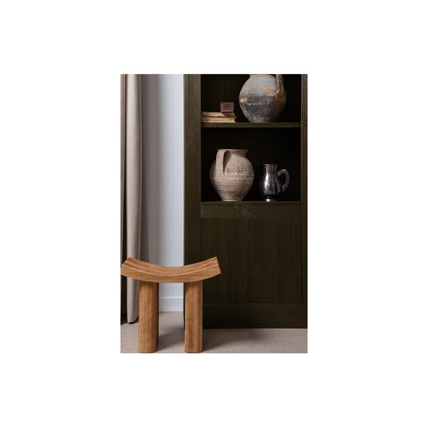 Кафява библиотека от масивен бор 78x230x37 cm Yumi – WOOOD-image-1