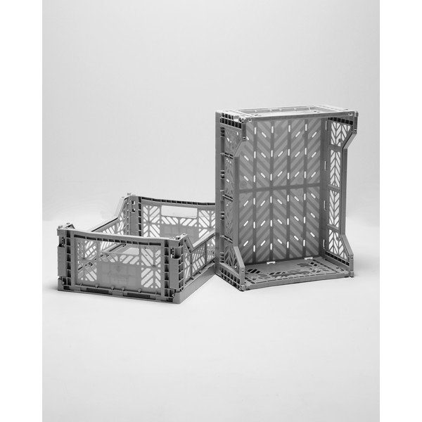 Комплект от 2 сиви кутии за съхранение Caja - Little Nice Things-image-3