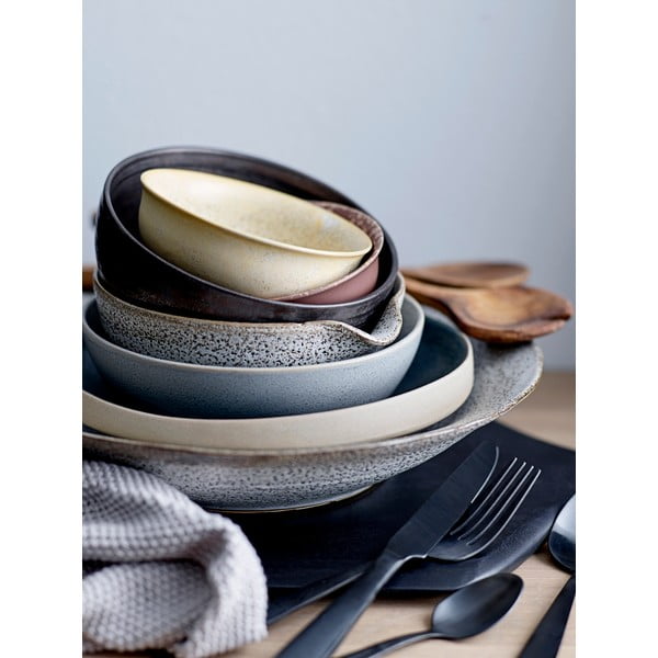 Комплект прибори за хранене от 4 части в черно Cutlery Eleganza - Bloomingville-image-2