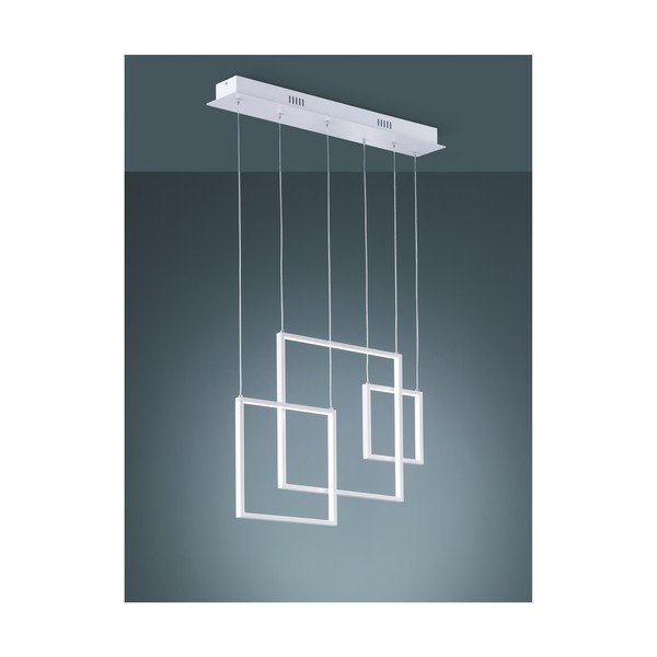 Бял метален висящ LED осветител , 150 cm - Trio Tucson-image-1