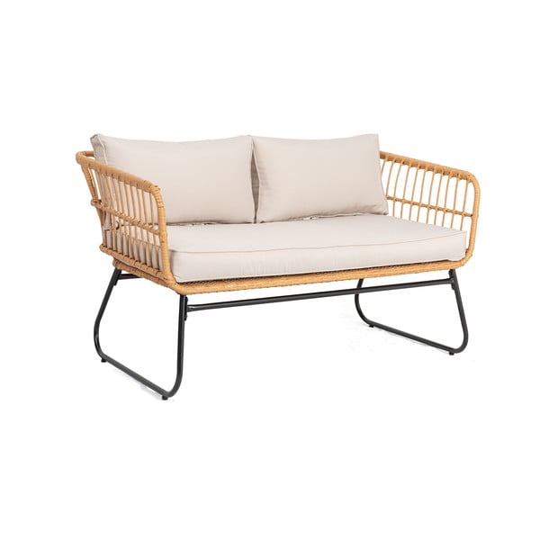 Градинска седалка от изкуствен ратан Vistdal - Bonami Essentials-image-2